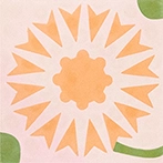 Colour cement tiles